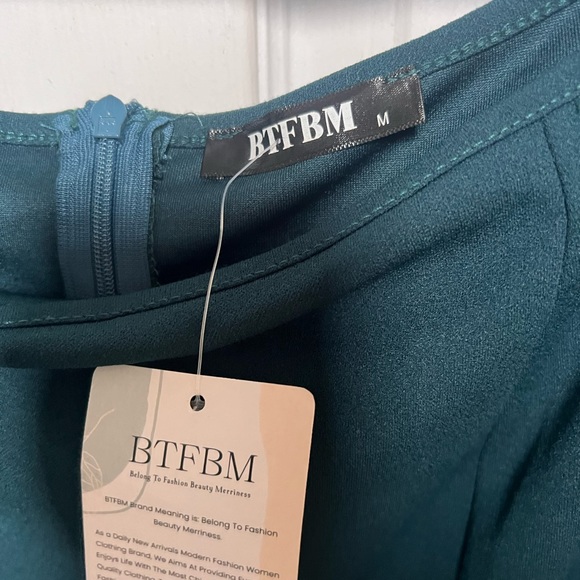 Women Elegant Off Shoulder Dress Sheer Long  Wrap Split Bodycon Maxi NWT sz MED - Picture 7 of 10